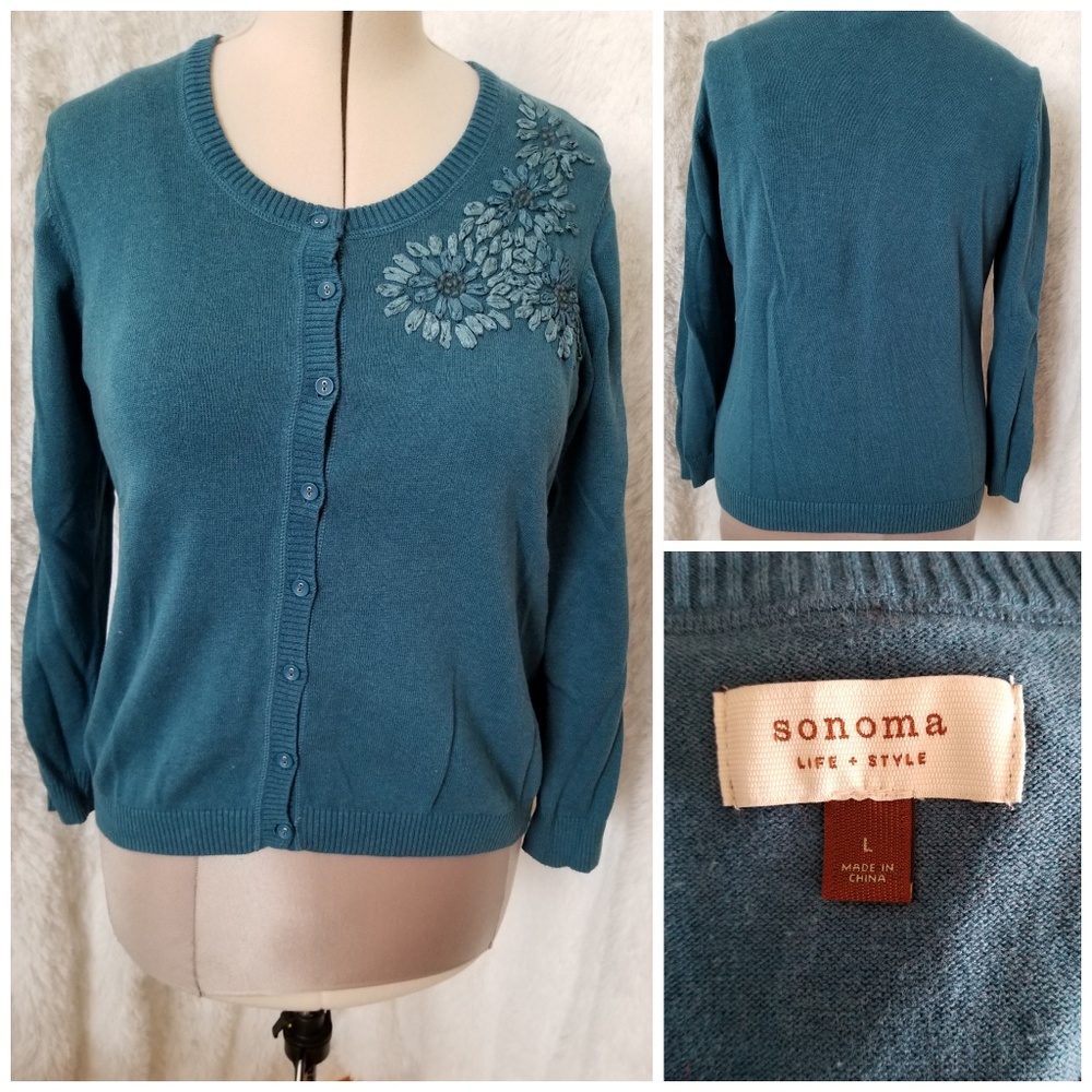 Teal Cardigan